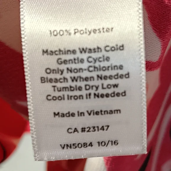 Talbots EUC Large Petite Beautiful Floral Blouse, Bell Sleeves, Side Zipper, - Picture 7 of 8